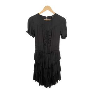 isabel marant etoile esther one shoulder dress Isabel Marant Etoile Esther One Shoulder Floral Printed Ruffled Wrap Dress